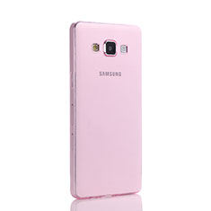Ultra-thin Transparent Gel Soft Cover for Samsung Galaxy A5 Duos SM-500F Pink