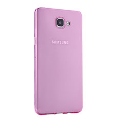Ultra-thin Transparent Gel Soft Cover for Samsung Galaxy A9 Pro (2016) SM-A9100 Pink