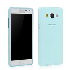 Ultra-thin Transparent Gel Soft Cover for Samsung Galaxy Grand 3 G7200 Blue