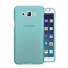 Ultra-thin Transparent Gel Soft Cover for Samsung Galaxy J5 Duos (2016) Blue