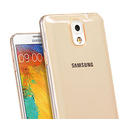 Ultra-thin Transparent Gel Soft Cover for Samsung Galaxy Note 3 N9000 Gold