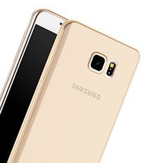 Ultra-thin Transparent Gel Soft Cover for Samsung Galaxy Note 5 N9200 N920 N920F Gold