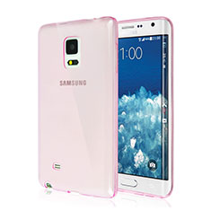 Ultra-thin Transparent Gel Soft Cover for Samsung Galaxy Note Edge SM-N915F Pink