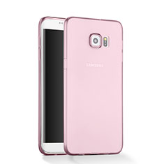 Ultra-thin Transparent Gel Soft Cover for Samsung Galaxy S6 Edge SM-G925 Pink