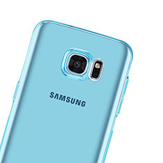 Ultra-thin Transparent Gel Soft Cover for Samsung Galaxy S7 Edge G935F Blue