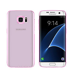 Ultra-thin Transparent Gel Soft Cover for Samsung Galaxy S7 Edge G935F Pink