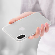 Ultra-thin Transparent Gel Soft Cover T04 for Apple iPhone X White
