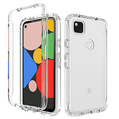 Ultra-thin Transparent Gel Soft Matte Finish Front and Back Case 360 Degrees Cover for Google Pixel 4a Clear