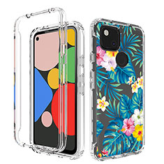 Ultra-thin Transparent Gel Soft Matte Finish Front and Back Case 360 Degrees Cover for Google Pixel 4a Sky Blue
