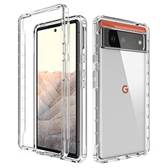 Ultra-thin Transparent Gel Soft Matte Finish Front and Back Case 360 Degrees Cover for Google Pixel 6 5G Clear