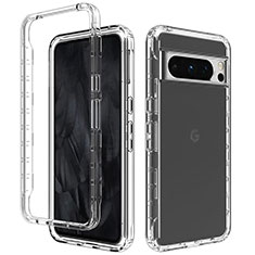 Ultra-thin Transparent Gel Soft Matte Finish Front and Back Case 360 Degrees Cover for Google Pixel 8 Pro 5G Clear