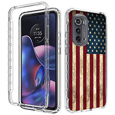 Ultra-thin Transparent Gel Soft Matte Finish Front and Back Case 360 Degrees Cover for Motorola Moto Edge (2022) 5G Mixed