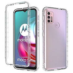 Ultra-thin Transparent Gel Soft Matte Finish Front and Back Case 360 Degrees Cover for Motorola Moto G10 Clear
