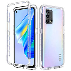 Ultra-thin Transparent Gel Soft Matte Finish Front and Back Case 360 Degrees Cover for Oppo Reno6 Lite Clear