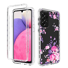 Ultra-thin Transparent Gel Soft Matte Finish Front and Back Case 360 Degrees Cover for Samsung Galaxy A33 5G Pink