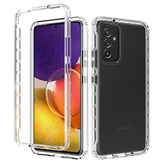 Ultra-thin Transparent Gel Soft Matte Finish Front and Back Case 360 Degrees Cover for Samsung Galaxy A82 5G Clear