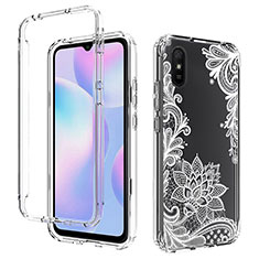 Ultra-thin Transparent Gel Soft Matte Finish Front and Back Case 360 Degrees Cover for Xiaomi Redmi 9A White