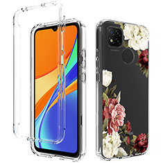 Ultra-thin Transparent Gel Soft Matte Finish Front and Back Case 360 Degrees Cover for Xiaomi Redmi 9C Brown