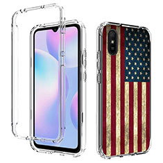 Ultra-thin Transparent Gel Soft Matte Finish Front and Back Case 360 Degrees Cover for Xiaomi Redmi 9i Mixed