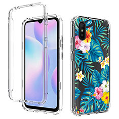 Ultra-thin Transparent Gel Soft Matte Finish Front and Back Case 360 Degrees Cover for Xiaomi Redmi 9i Sky Blue