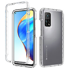 Ultra-thin Transparent Gel Soft Matte Finish Front and Back Case 360 Degrees Cover for Xiaomi Redmi K30S 5G Clear