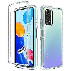 Ultra-thin Transparent Gel Soft Matte Finish Front and Back Case 360 Degrees Cover for Xiaomi Redmi Note 11 4G (2022) Clear