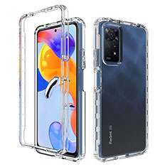 Ultra-thin Transparent Gel Soft Matte Finish Front and Back Case 360 Degrees Cover for Xiaomi Redmi Note 11 Pro 4G Clear