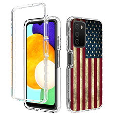 Ultra-thin Transparent Gel Soft Matte Finish Front and Back Case 360 Degrees Cover JX4 for Samsung Galaxy A02s Mixed