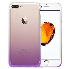 Ultra-thin Transparent Gradient Soft Cover for Apple iPhone 7 Plus Purple