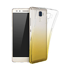 Ultra-thin Transparent Gradient Soft Cover for Huawei Honor 5C Yellow