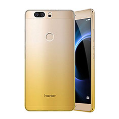 Ultra-thin Transparent Gradient Soft Cover for Huawei Honor V8 Yellow