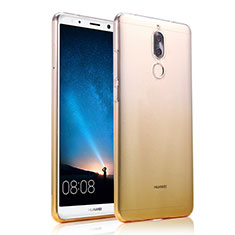 Ultra-thin Transparent Gradient Soft Cover for Huawei Maimang 6 Yellow