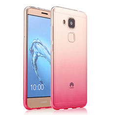 Ultra-thin Transparent Gradient Soft Cover for Huawei Nova Plus Pink