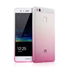 Ultra-thin Transparent Gradient Soft Cover for Huawei P9 Lite Pink
