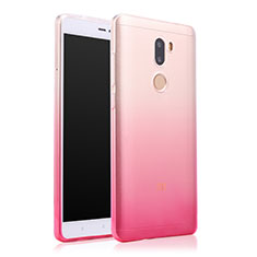 Ultra-thin Transparent Gradient Soft Cover for Xiaomi Mi 5S Plus Pink