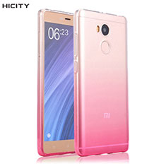 Ultra-thin Transparent Gradient Soft Cover for Xiaomi Redmi 4 Prime High Edition Pink