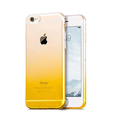 Ultra-thin Transparent Gradient Soft Cover Z01 for Apple iPhone 6 Plus Yellow