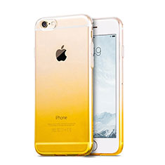 Ultra-thin Transparent Gradient Soft Cover Z01 for Apple iPhone 6 Yellow