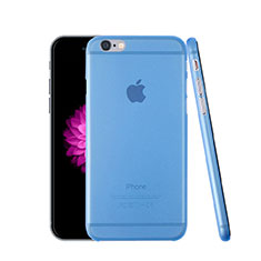 Ultra-thin Transparent Matte Finish Case for Apple iPhone 6 Plus Blue