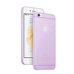 Ultra-thin Transparent Matte Finish Case for Apple iPhone 6 Purple