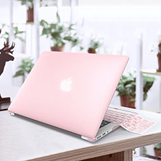 Ultra-thin Transparent Matte Finish Case for Apple MacBook Air 13.3 inch (2018) Pink