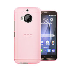 Ultra-thin Transparent Matte Finish Case for HTC One M9 Plus Pink