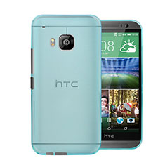 Ultra-thin Transparent Matte Finish Case for HTC One M9 Sky Blue