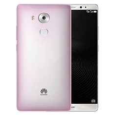 Ultra-thin Transparent Matte Finish Case for Huawei Mate 8 Pink