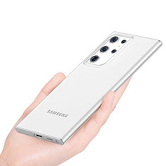 Ultra-thin Transparent Matte Finish Case H01 for Samsung Galaxy S21 Ultra 5G White