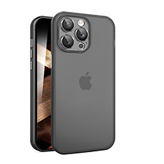 Ultra-thin Transparent Matte Finish Case QC for Apple iPhone 14 Pro Black