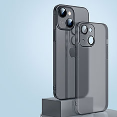 Ultra-thin Transparent Matte Finish Case QC1 for Apple iPhone 15 Plus Black