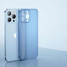 Ultra-thin Transparent Matte Finish Case U01 for Apple iPhone 13 Pro Blue