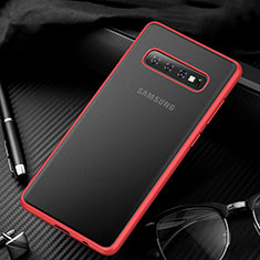 Ultra-thin Transparent Matte Finish Case U01 for Samsung Galaxy S10 Red