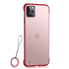 Ultra-thin Transparent Matte Finish Case U02 for Apple iPhone 11 Pro Max Red
